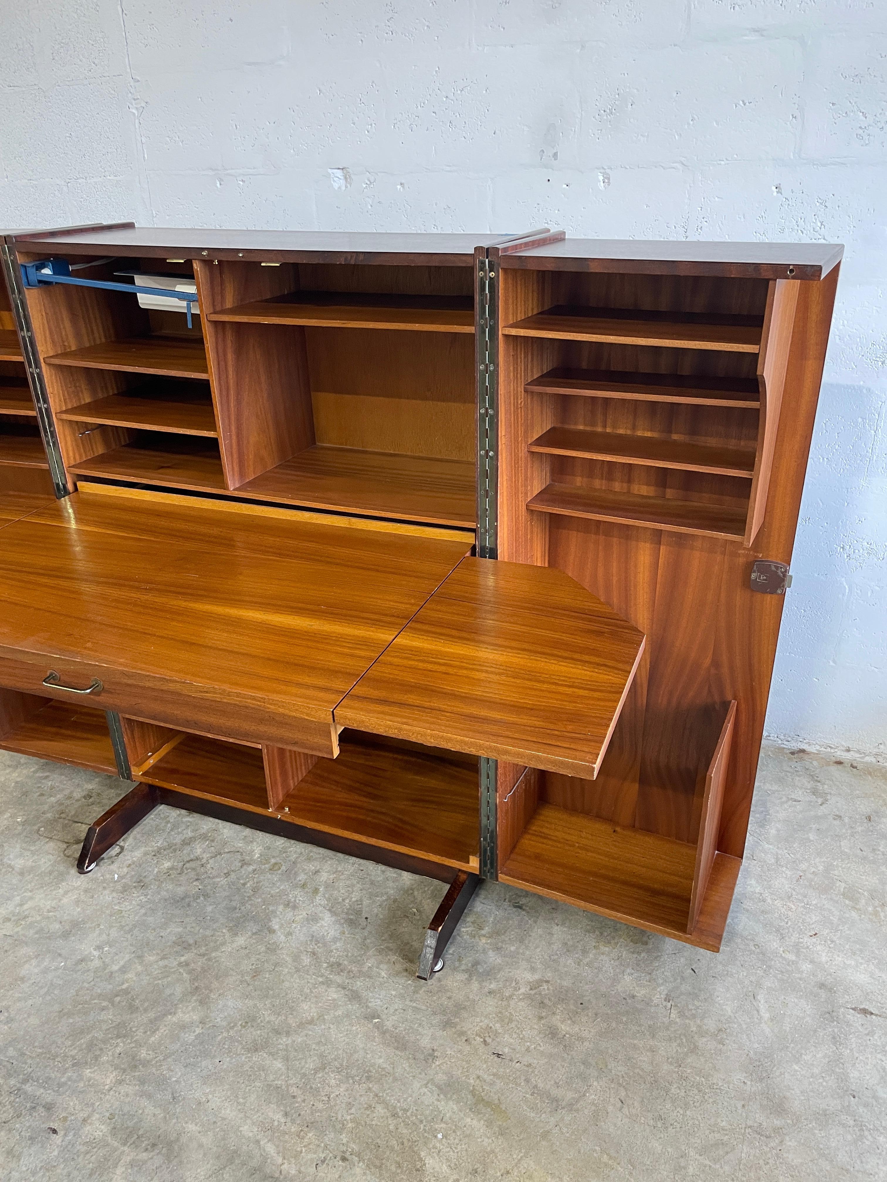 Wood Mid Century Danish Modern “Magic Box” Desk by Mummenther and Meier