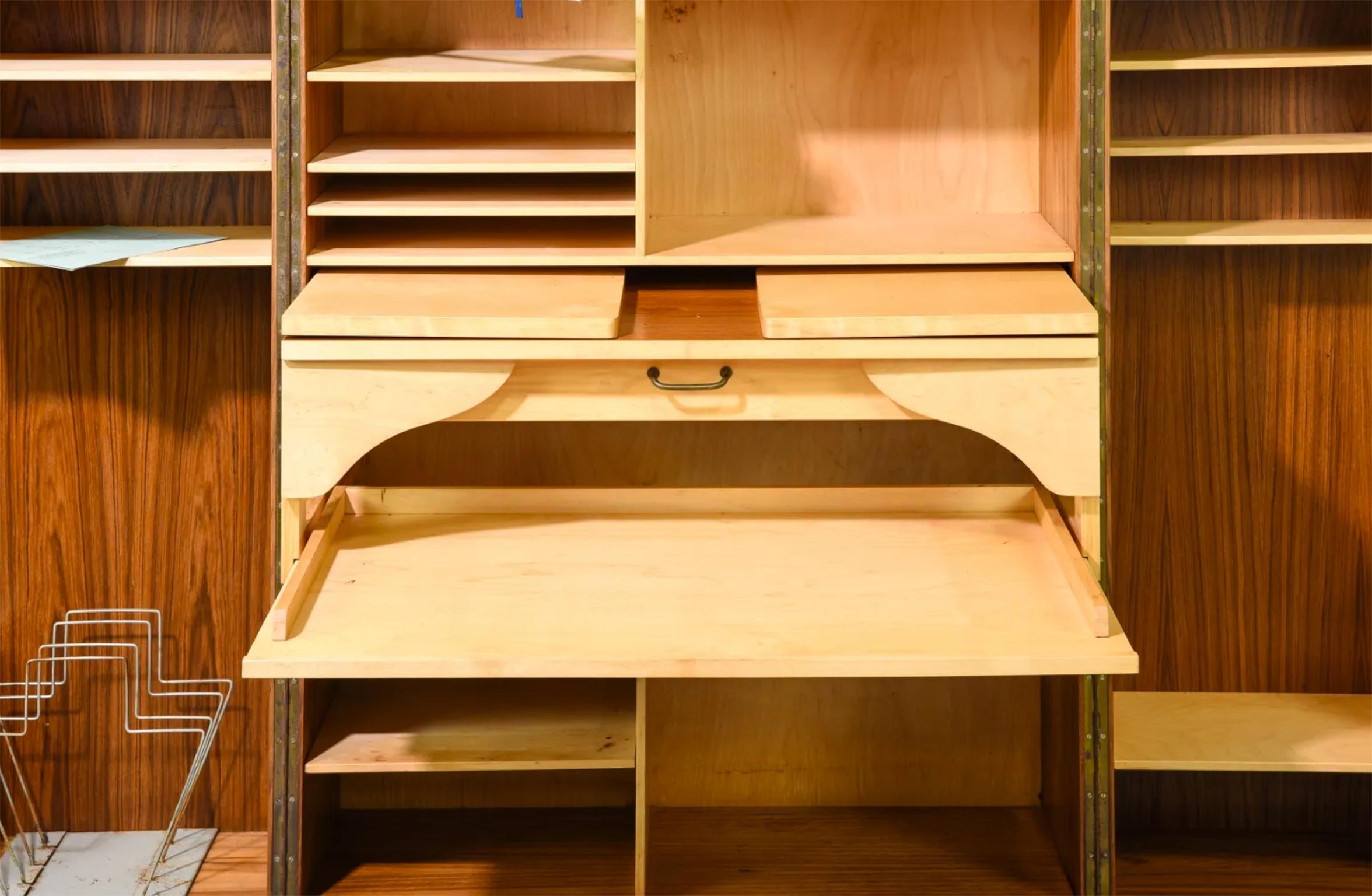 Mid-Century Modern Mid century Danish Modern Magic Box Desk in Teak by Mummenthaler & Meier For Sale