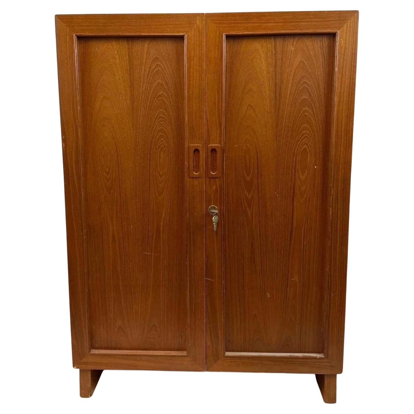 Mid century Danish Modern Magic Box Desk in Teak by Mummenthaler & Meier