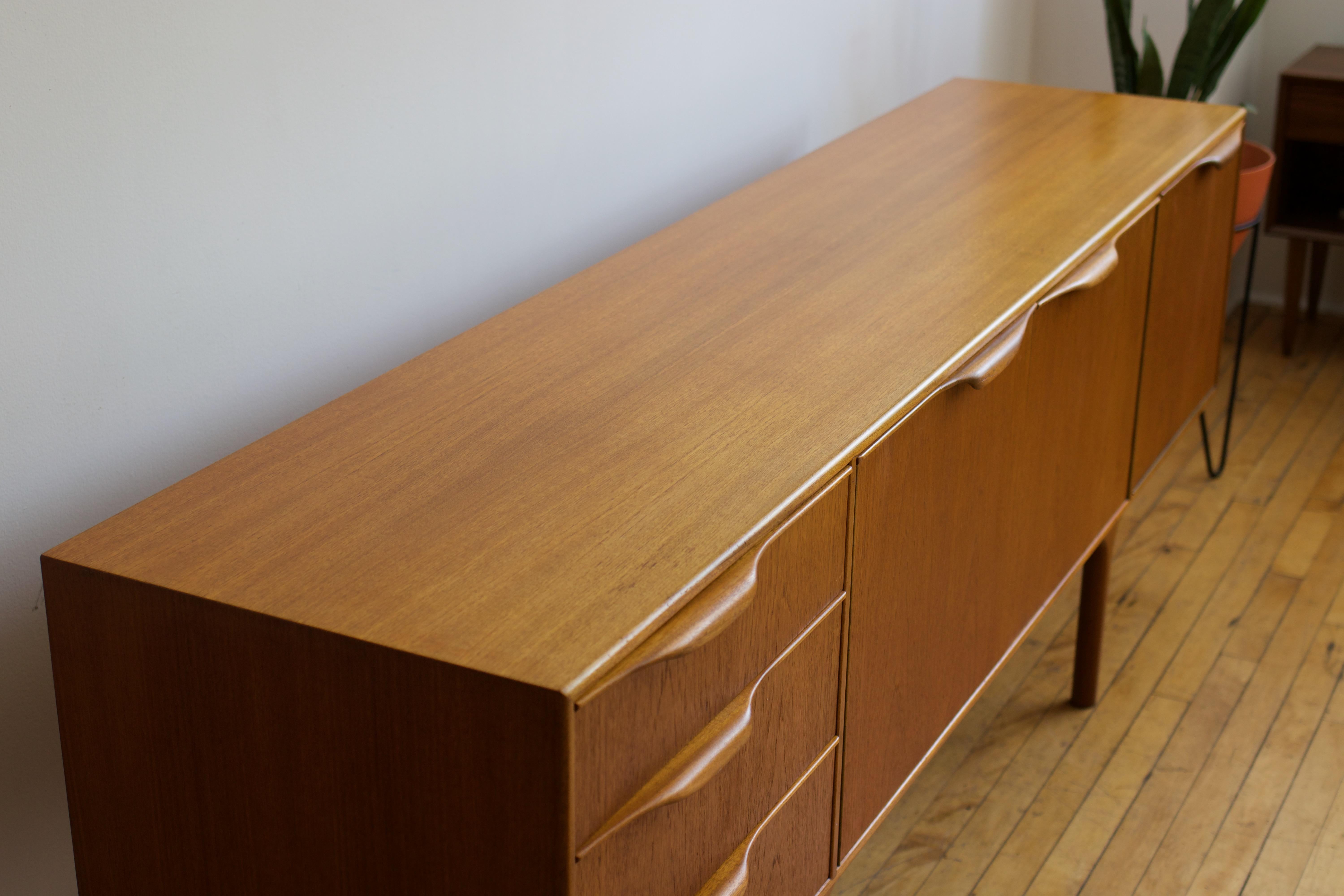 Mid Century Danish Modern McIntosh Teak Credenza 11