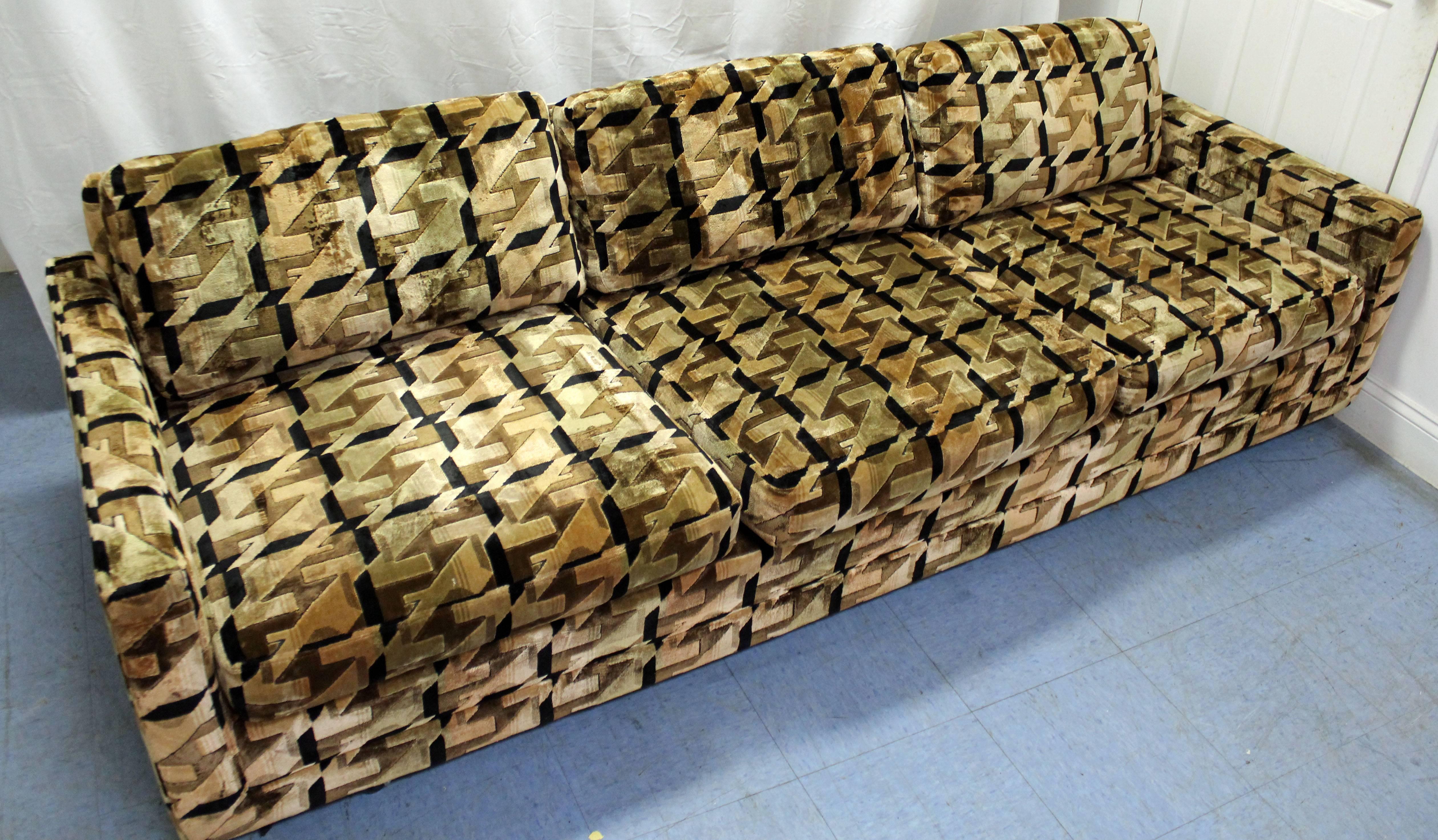 Midcentury Danish Modern Milo Baughman for Selig Sofa In Good Condition In Wilmington, DE