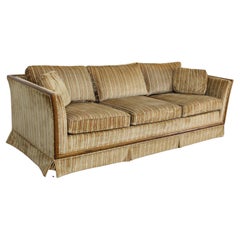 Mid-Century Danish Modern Milo Baughman Style Low Profile 3 Seat Sofa