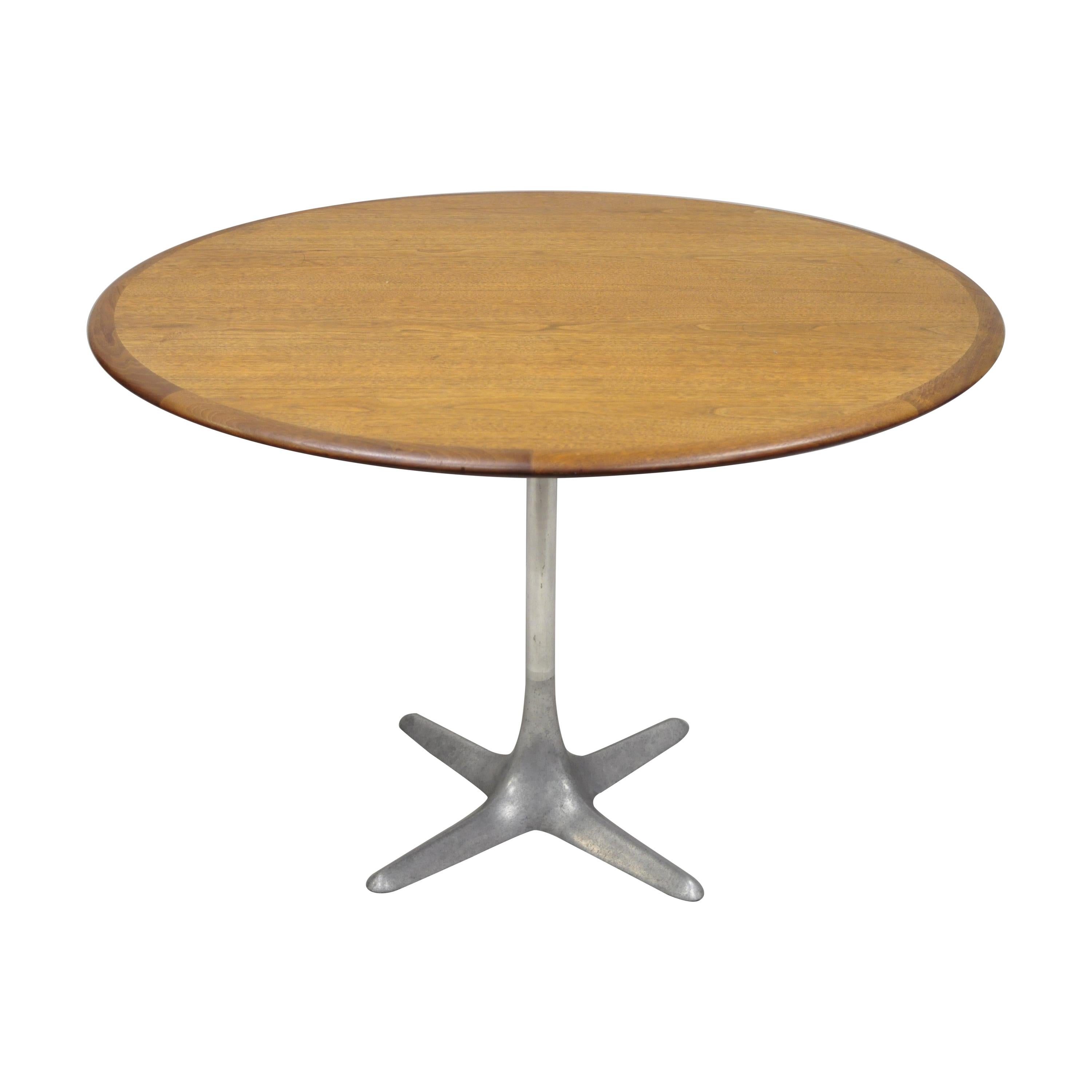 Midcentury Danish Modern Moreddi Andersen Walnut Dining Table Propeller Base