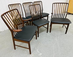 Mid-Century Danish Modern Moreddi Walnuss Esszimmerstühle - 6er Set