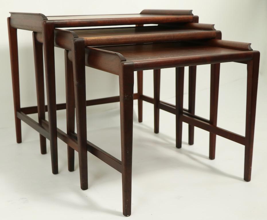 Mid Century  Danish Modern Nest of Tables For Sale 3