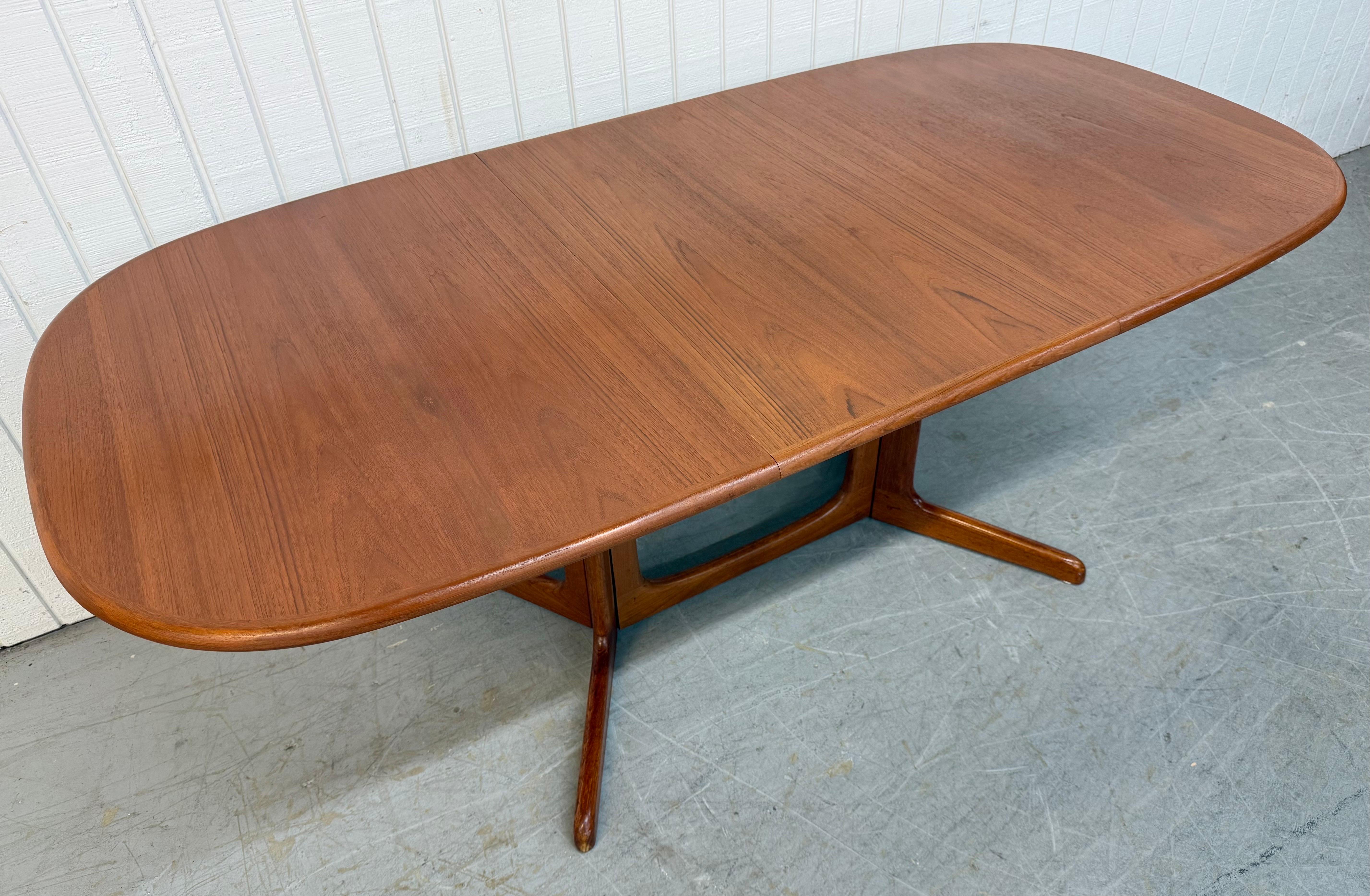 Mesa de comedor de teca moderna danesa de mediados de siglo Niels Møller para Gudme Møbelfabrik Danés en venta