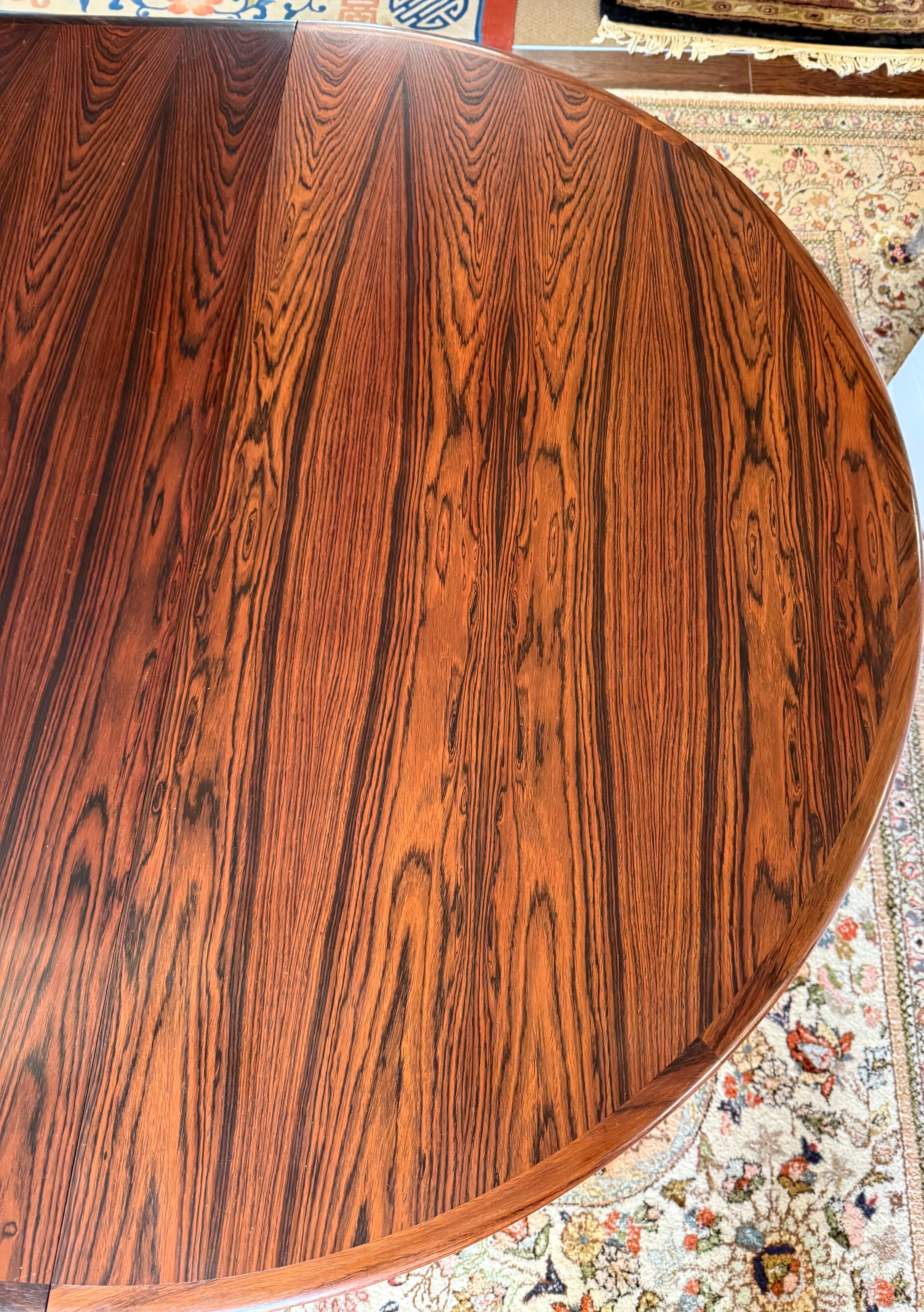 Mid Century Danish Modern Niels Moller Rosewood Dining Room Set Table & 6 Chairs 4