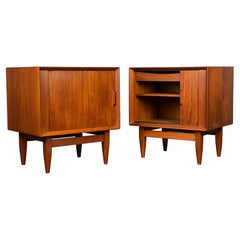 Mid Century Danish Modern Nightstands in Teak by Falster