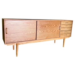 Mid Century Danish Modern Oak Credenza c.1960's