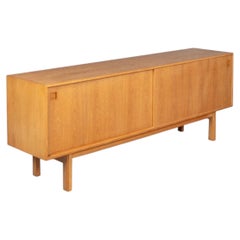 Mid Century Danish Modern Oak Credenza Model 21 by Gunni Omann