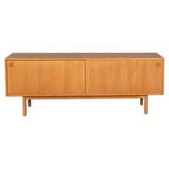 Mid Century Danish Modern Oak Credenza Model 21 by Gunni Omann