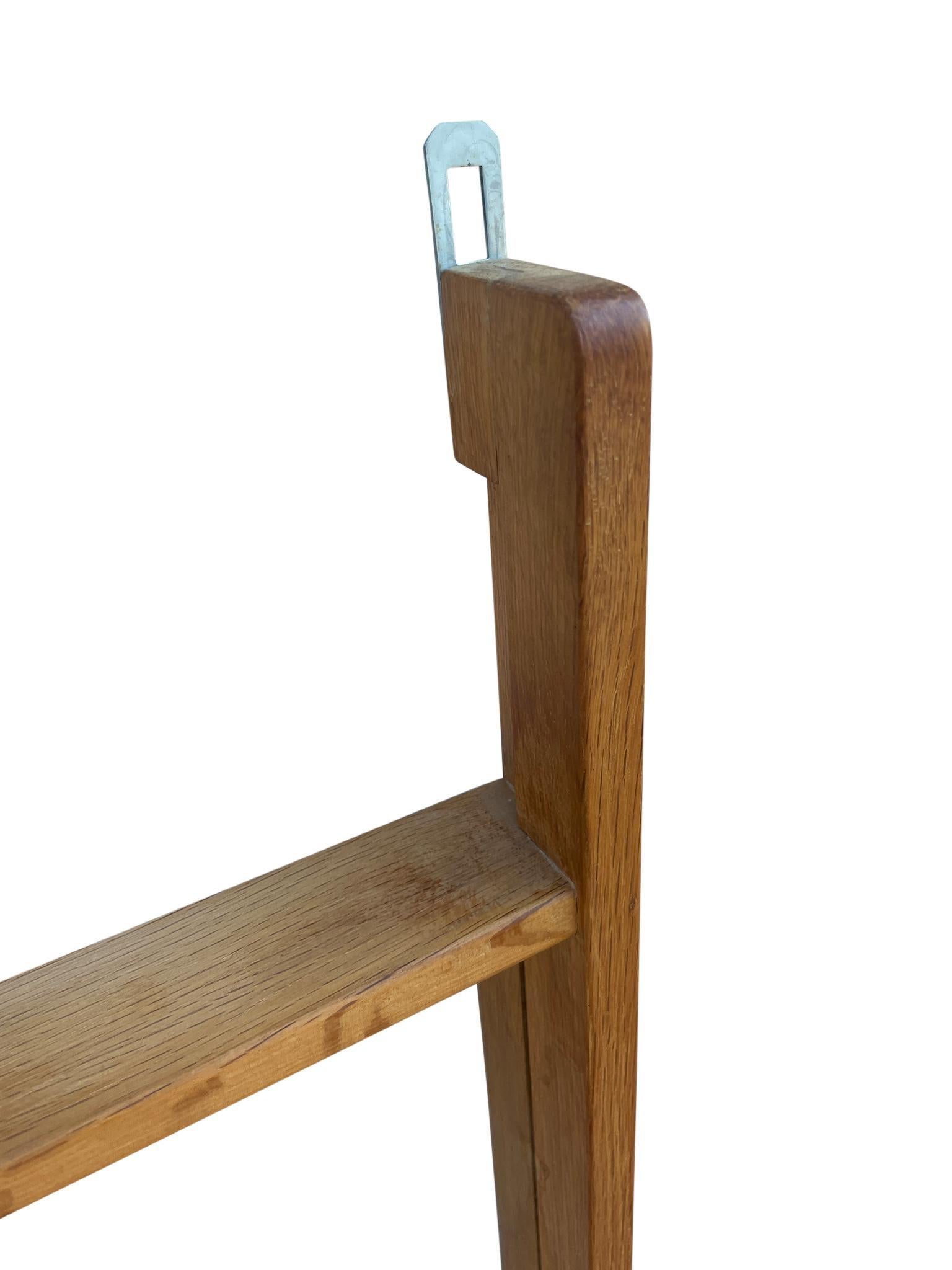 Mid-Century Modern Mid Century Danish Modern Oak Vanity Wall Mirror with Shelf For Sale