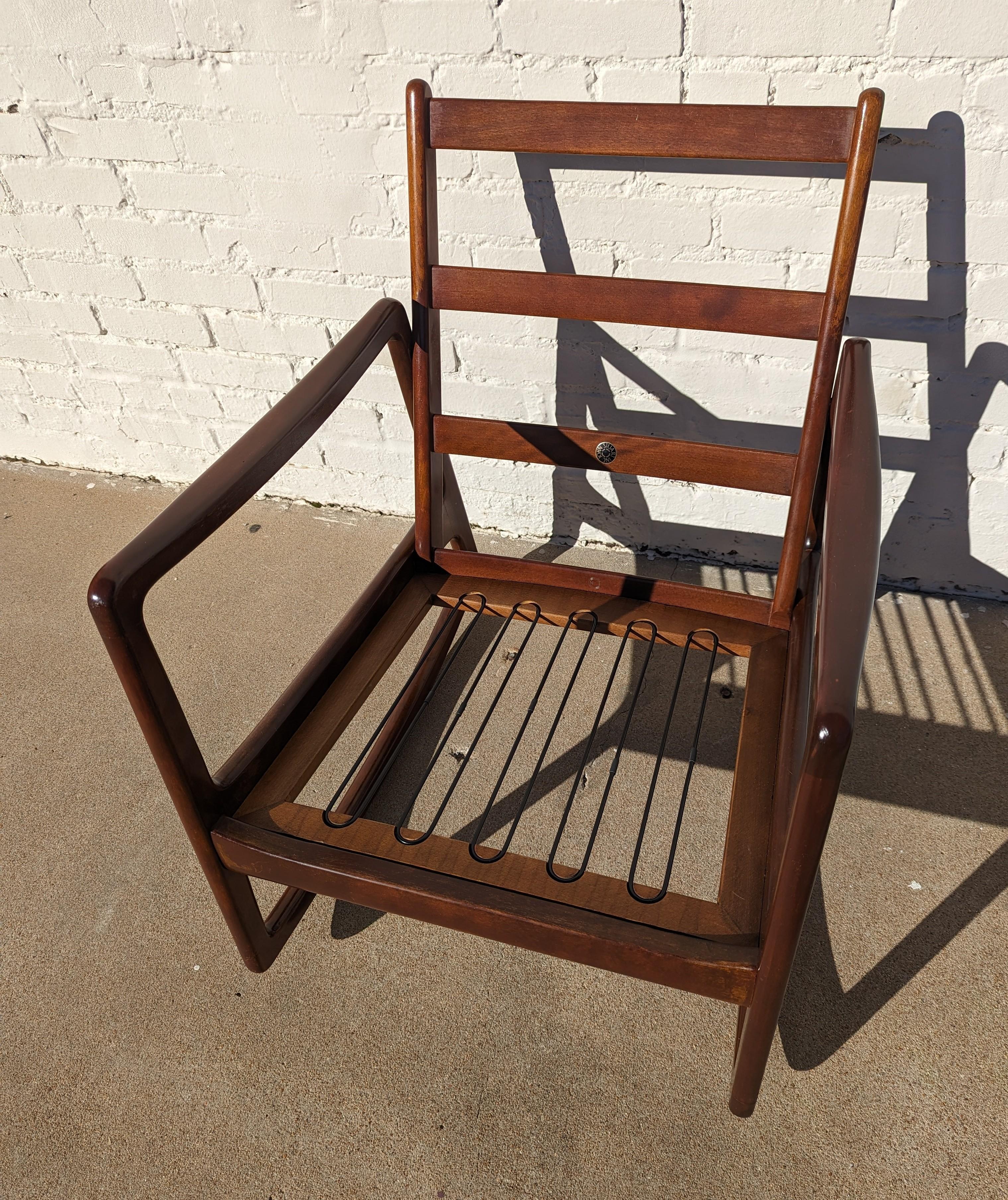 Mid Century Danish Modern Ole Wanscher Rocker for France and Sons  For Sale 2