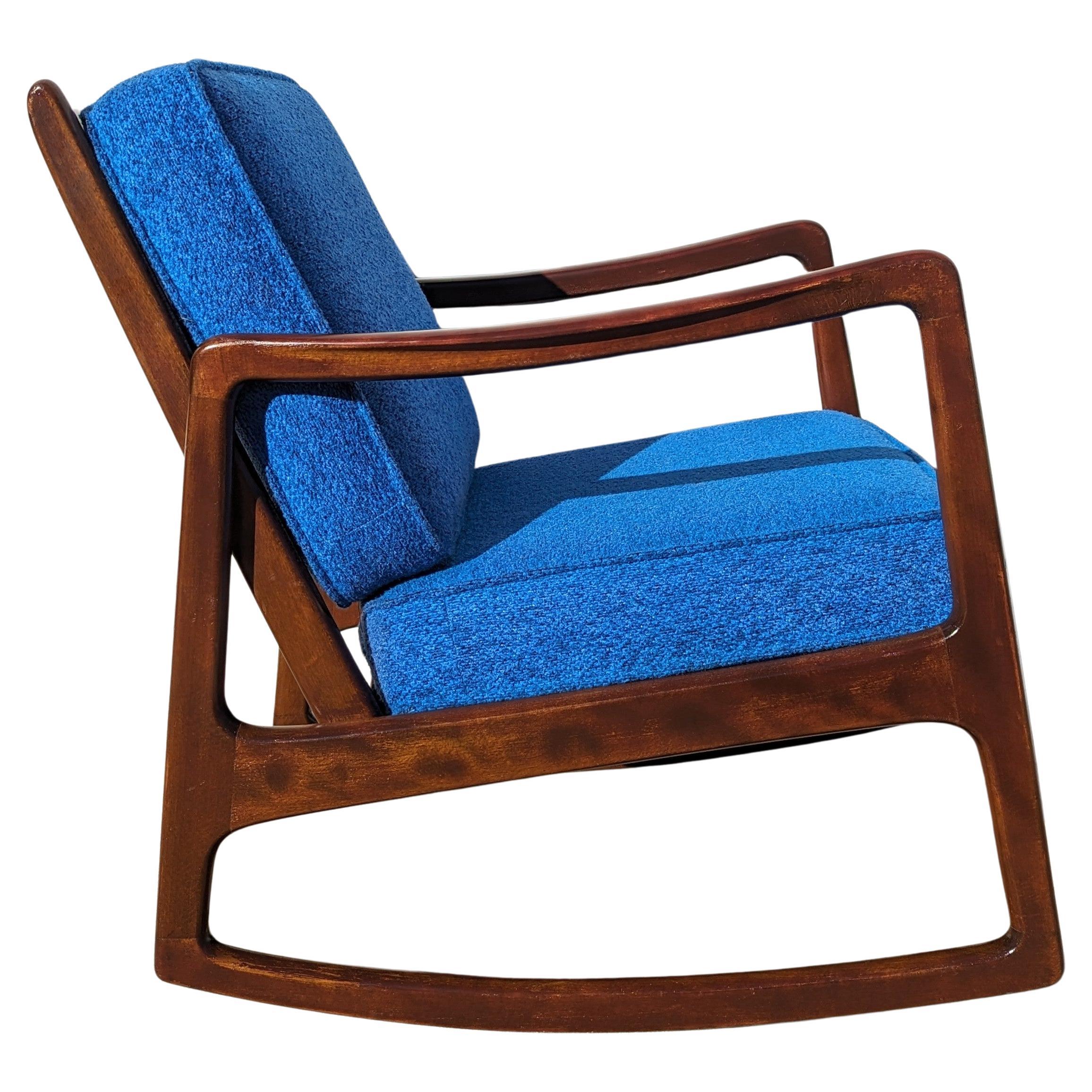 Mid Century Danish Modern Ole Wanscher Rocker for France and Sons  For Sale