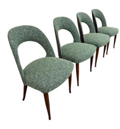 Mid-Century Danish Modern Open Back Dining Chairs - Set of 4