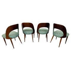 Mid-Century Danish Modern Open Back Dining Chairs - Set of 4