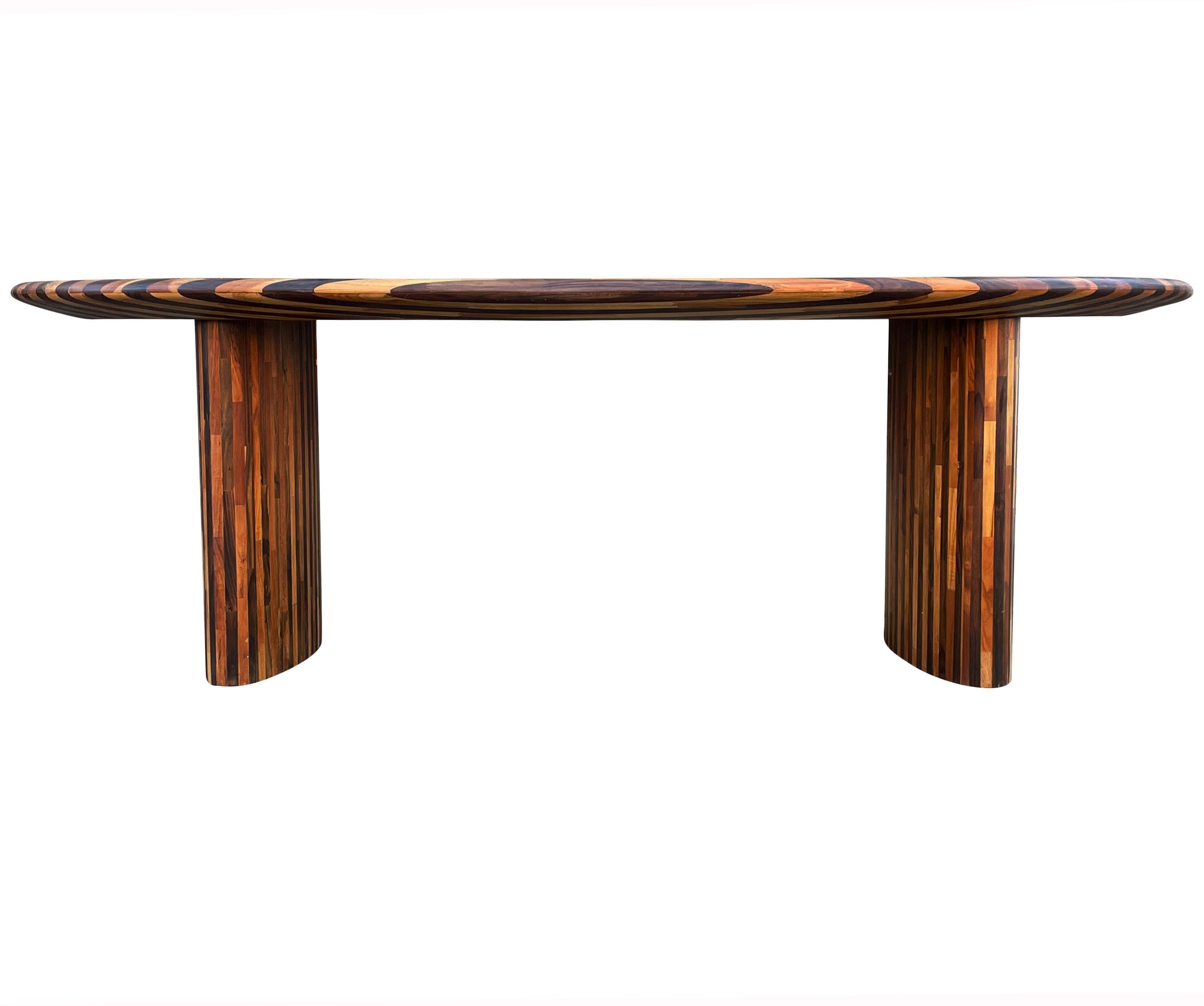 surfboard shaped dining table