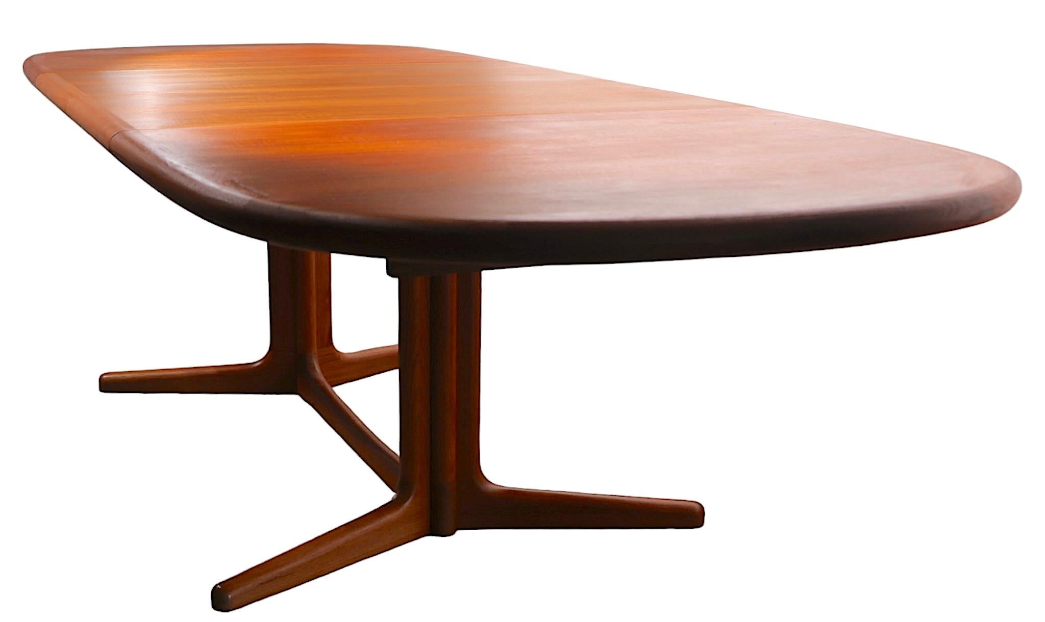 Mid Century Danish Modern Oval Teak  Dining Table by Edvard Valentinsen 5