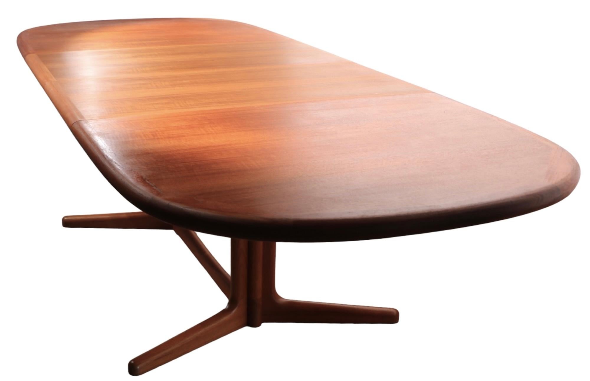 Mid Century Danish Modern Oval Teak  Dining Table by Edvard Valentinsen 3