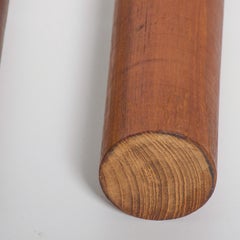 Midcentury Danish Modern Pair of Teak Candleholders