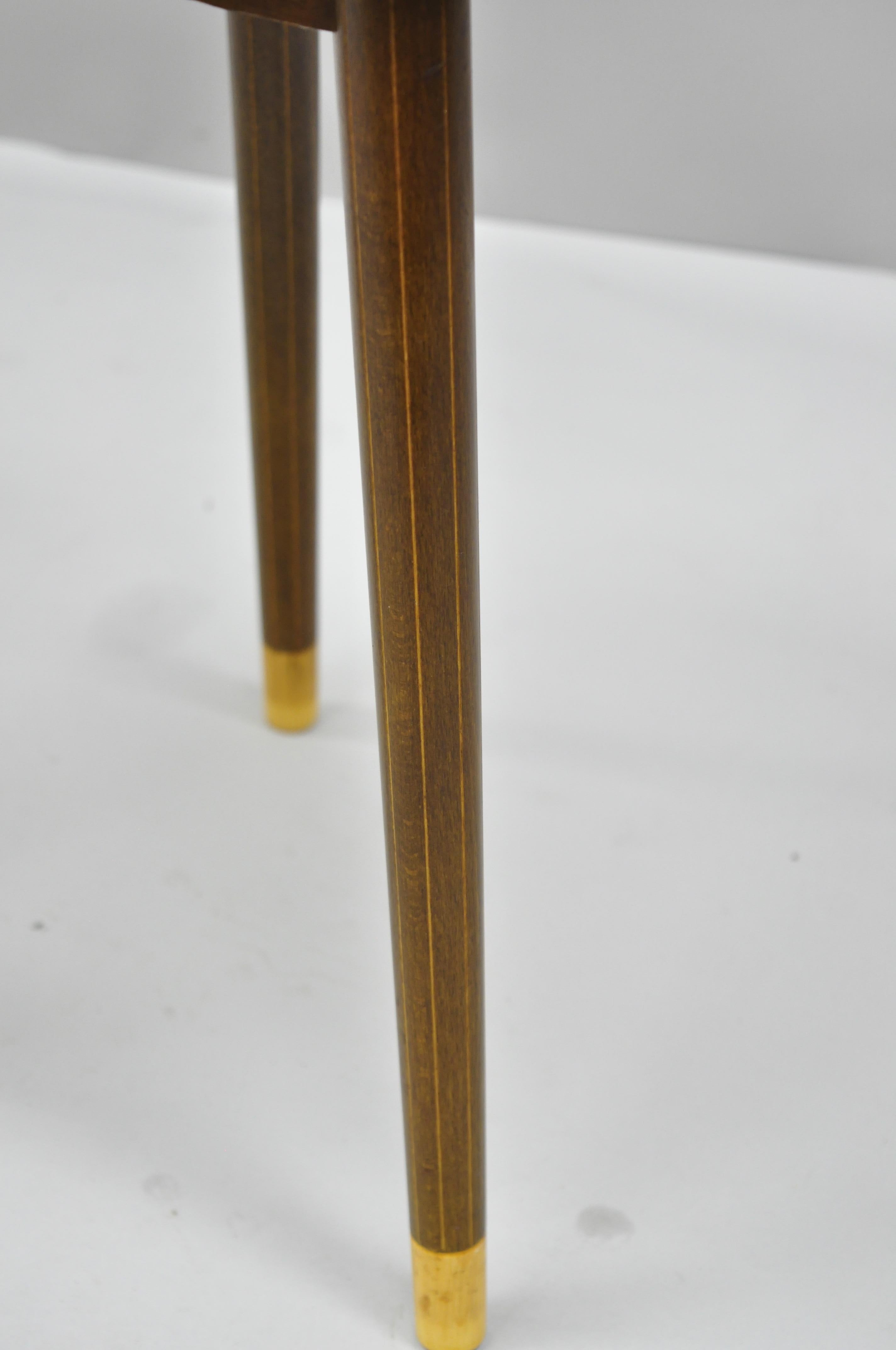 20th Century Mid Century Danish Modern Palette Tripod Side Table Attr to Christensen & Larsen