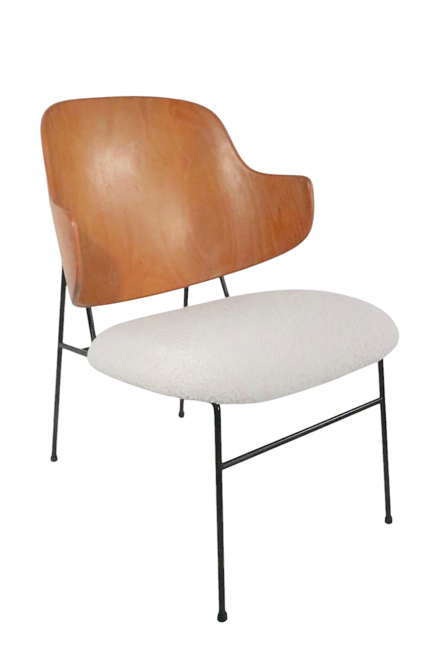 Sillón Pingüino Moderno Danés de Mitad de Siglo de Kofod - Larsen / Selig c 1950s en venta 7