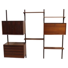 Mid-Century Danish Modern Poul Cadovius for Royal Systems "Cado" Teak Wall Unit
