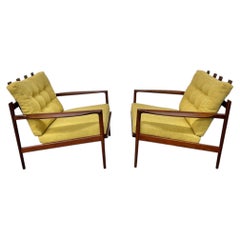 Mid-Century Danish Modern Poul Jensen for SELIG Walnut Arm Chairs - Restored!
