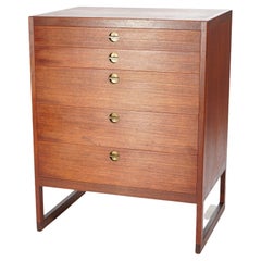 Mid Century Danish Modern Povl Dinesen Teakwood Five-Drawer Chest c1960 