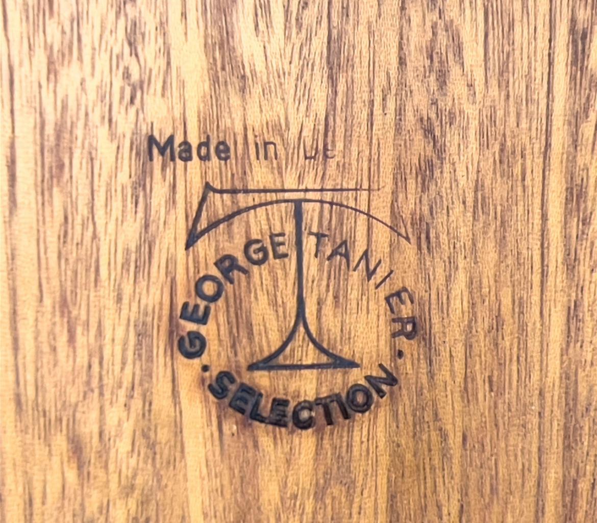 Mesa de comedor rectangular extensible de teca de la modernidad danesa de mediados de siglo de George Tanier Carpintería