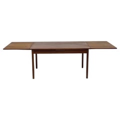 Mesa de comedor rectangular extensible de teca de la modernidad danesa de mediados de siglo de George Tanier