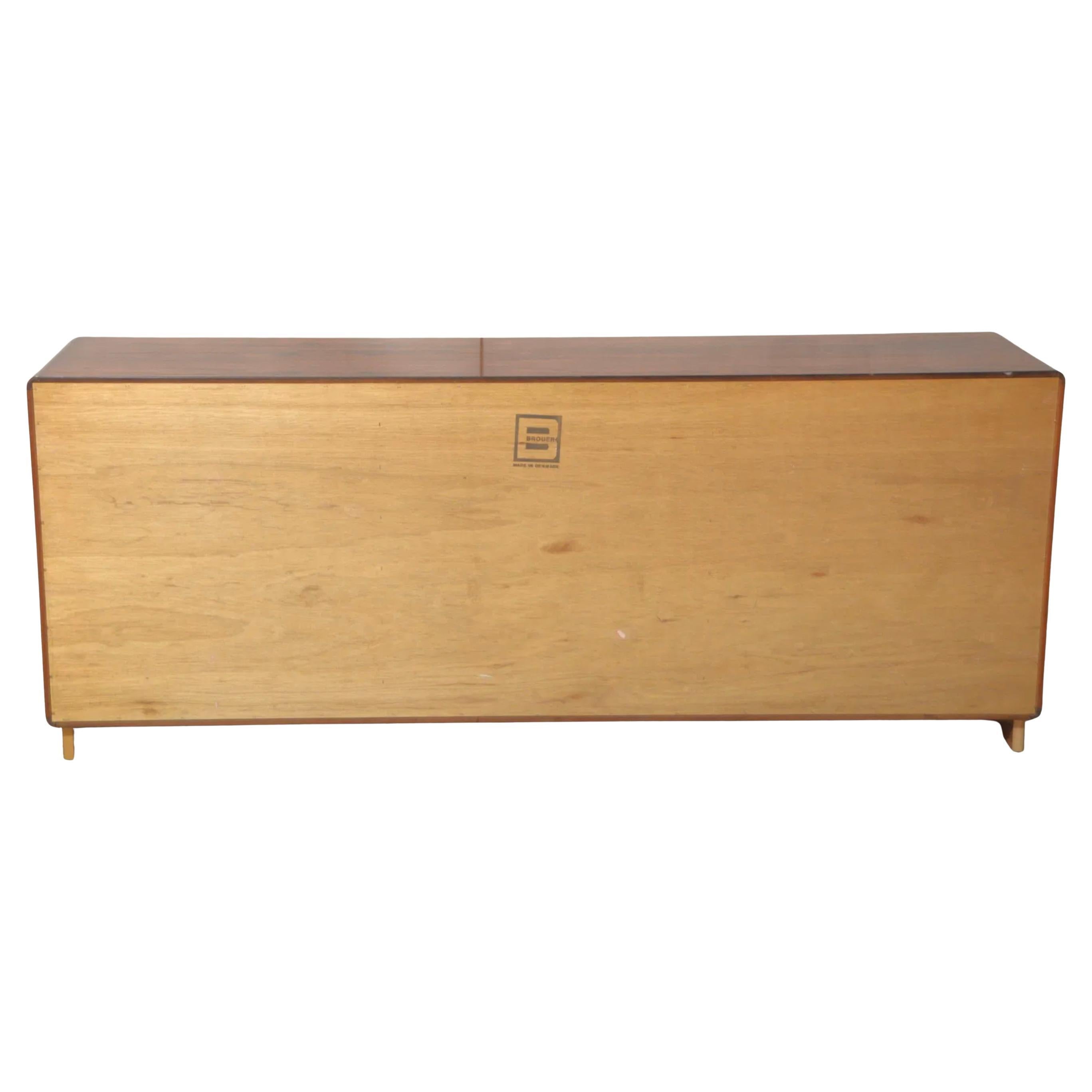 Mid-Century Modern Mid Century Danish Modern Rosewood 9 Drawer Low Dresser by Brouer