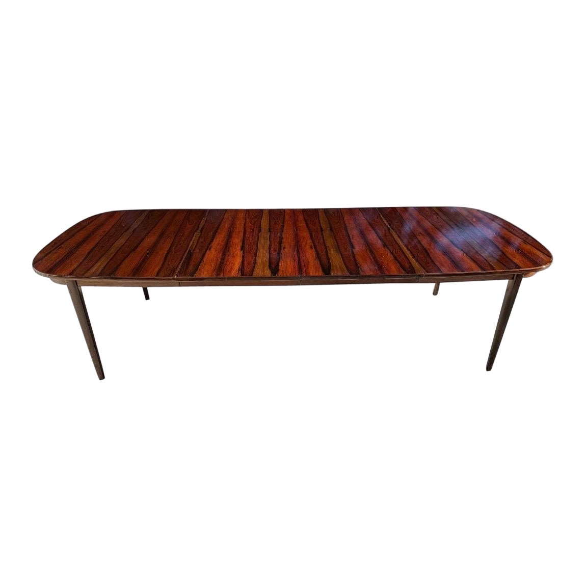 Mid-Century Danish Modern Rosewood Banquet Size Dining Table