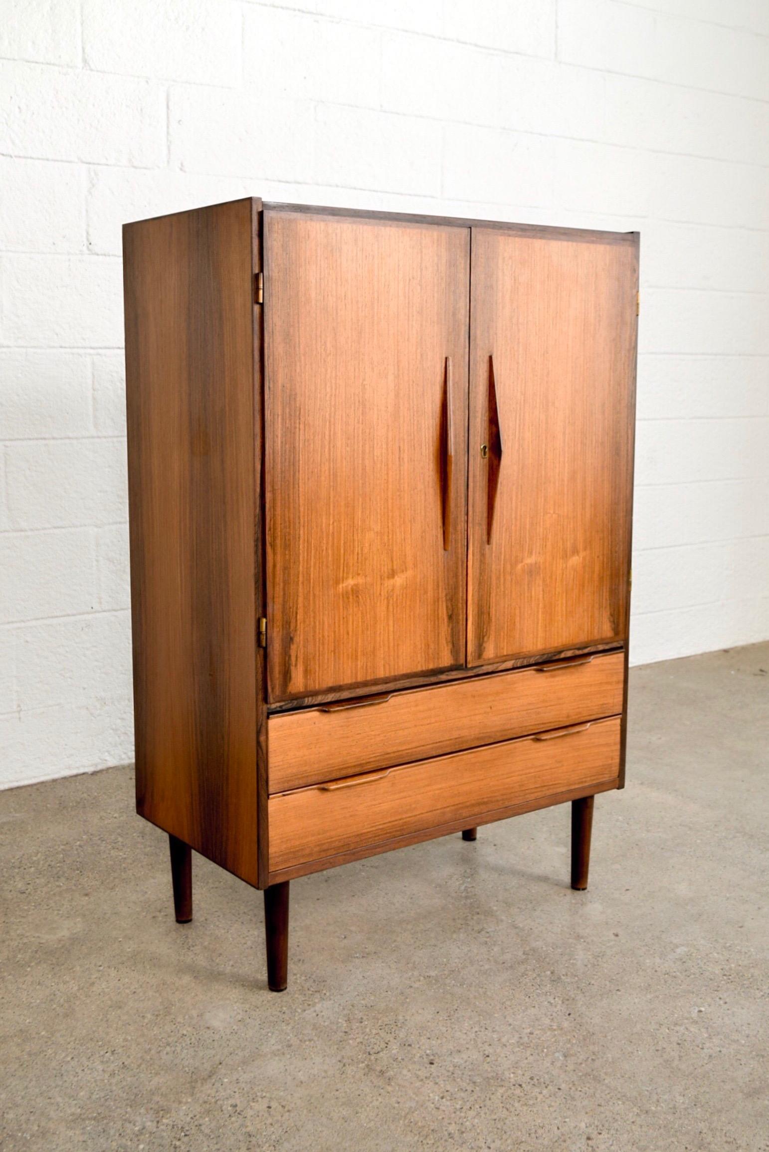 Mid-20th Century Midcentury Danish Modern Rosewood Bar Cabinet, 1960s For Sale