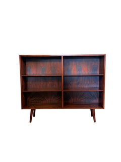 Mid Century Danish Modern Rosewood Bookcase by Omann Jun