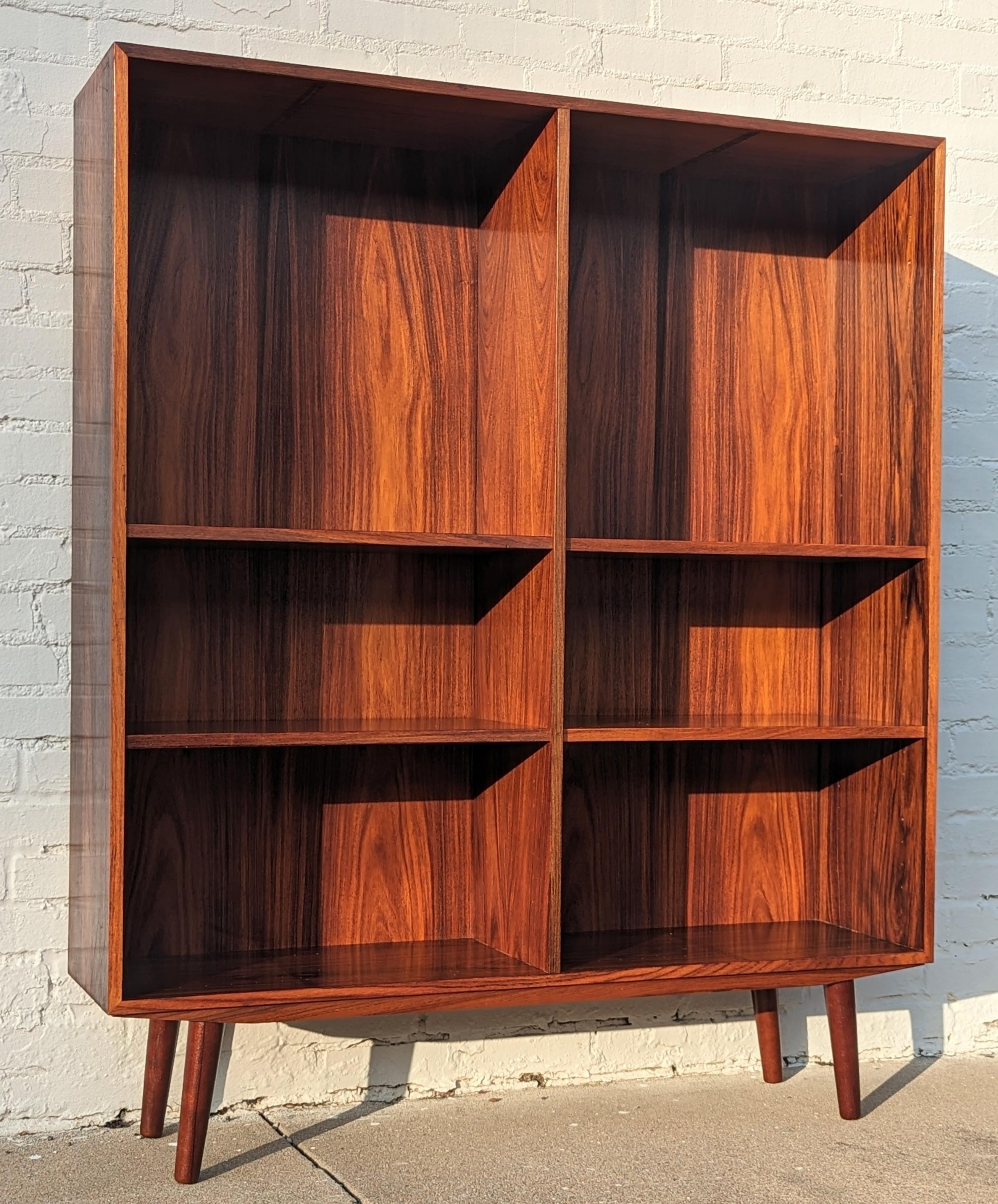 Mid-20th Century Mid Century Danish Modern Rosewood Bookcase  For Sale