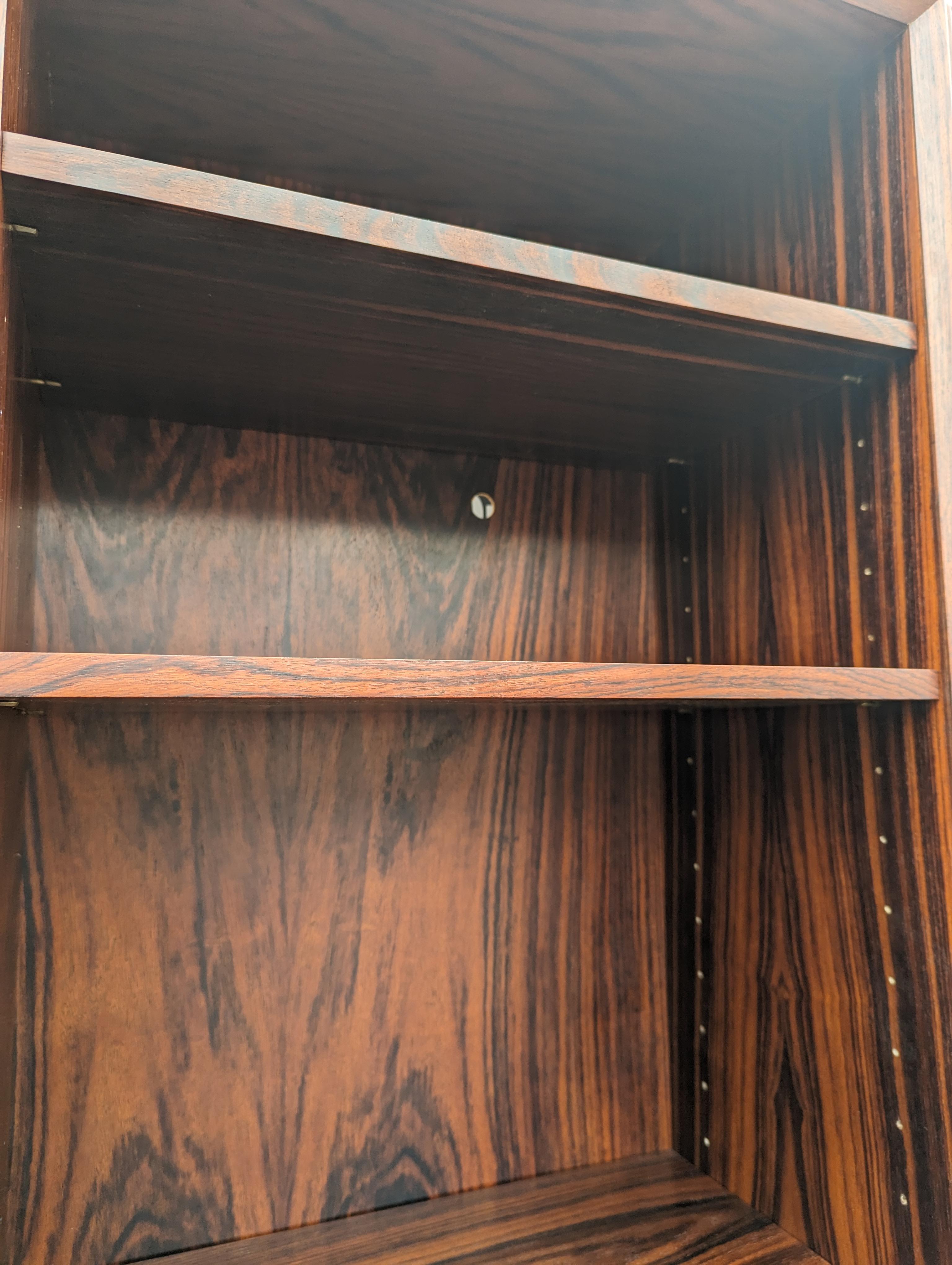 Mid Century Danish Modern Rosewood Bookcases For Sale 2