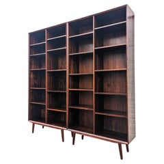 Retro Mid Century Danish Modern Rosewood Bookcases