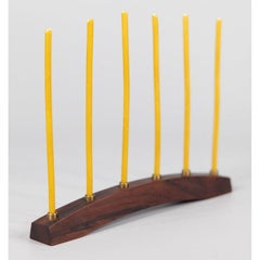 Mid-Century Danish Modern Rosewood Candelabra Candle Holder