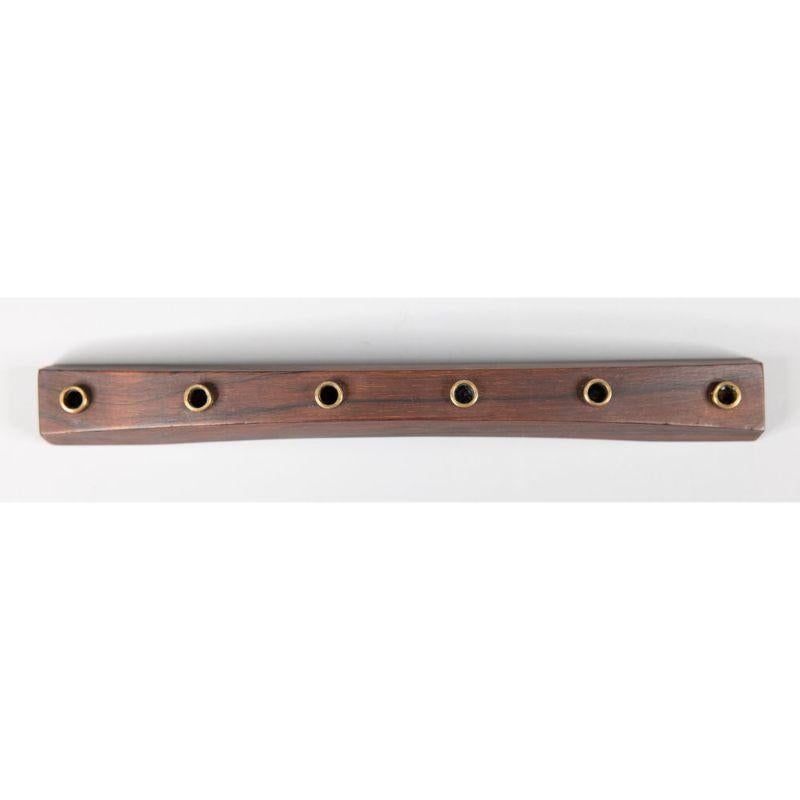 Mid-Century Danish Modern Rosewood Candelabra Candle Holder In Good Condition For Sale In Pearland, TX