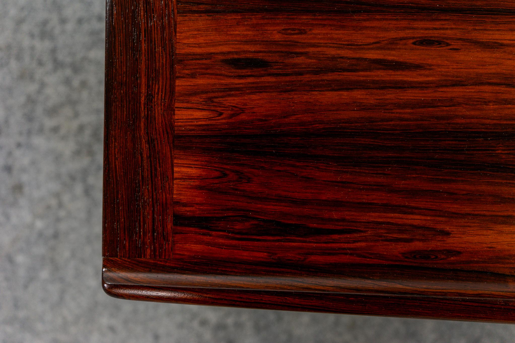 Veneer Mid Century Danish Modern Rosewood Coffee Table by Grete Jalk for Glostrup