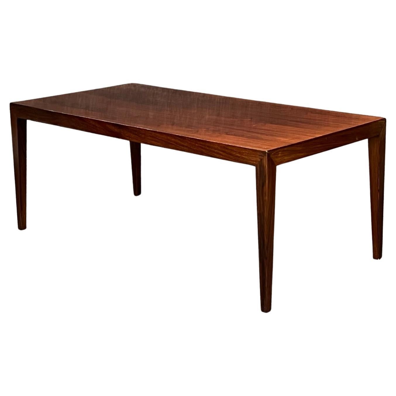 Dänischer moderner Couchtisch aus Rosenholz aus der Mitte des Jahrhunderts, Severin Hansen, Dänemark, 1960er Jahre  im Angebot