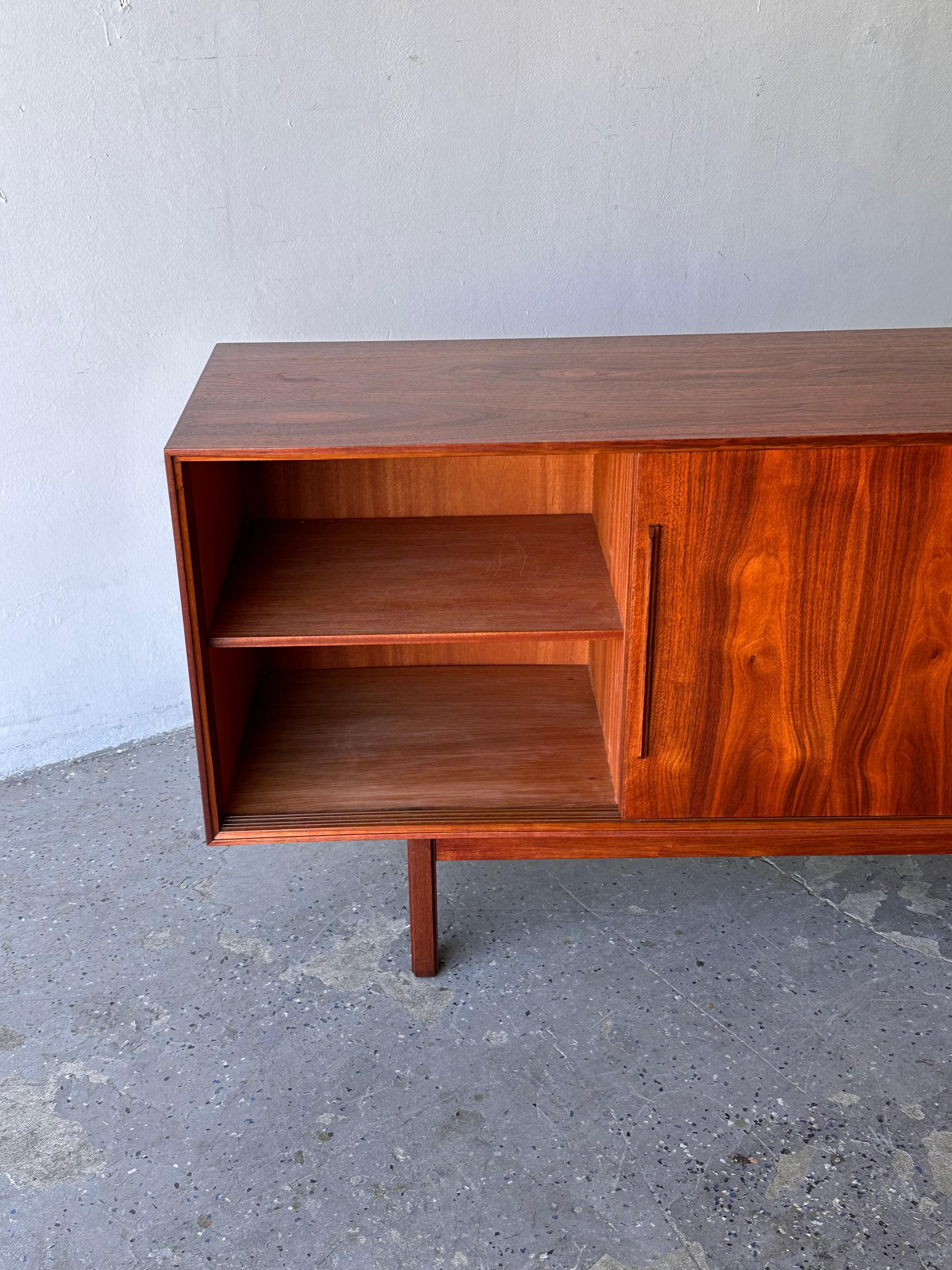 Mid Century Danish Modern Rosewood Credenza By Ib-Kofod Larsen for Faarup For Sale 7