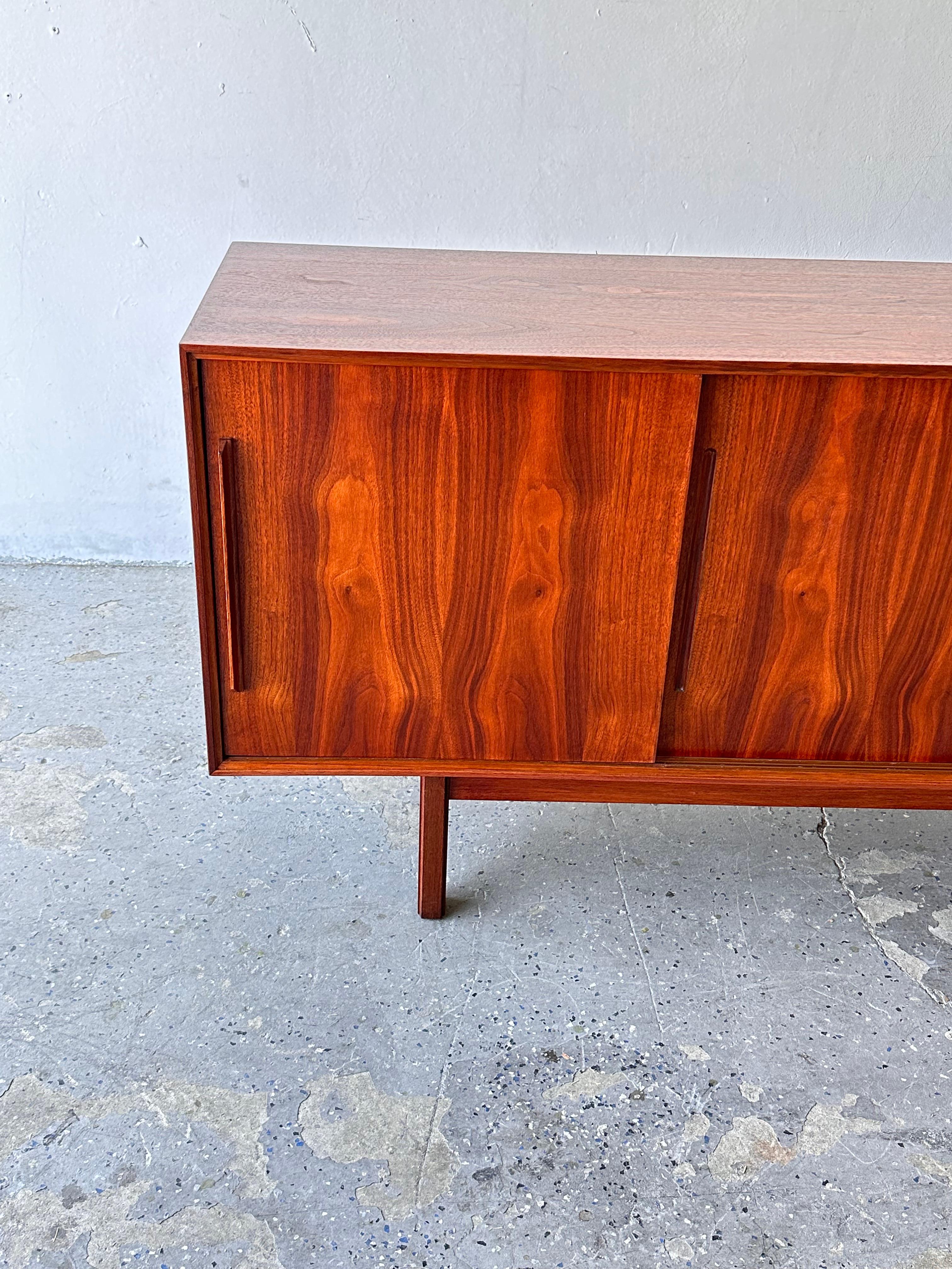 Mid-20th Century Mid Century Danish Modern Rosewood Credenza By Ib-Kofod Larsen for Faarup For Sale