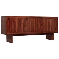 Mid Century Danish Modern Rosewood Credenza or Sideboard Cabinet