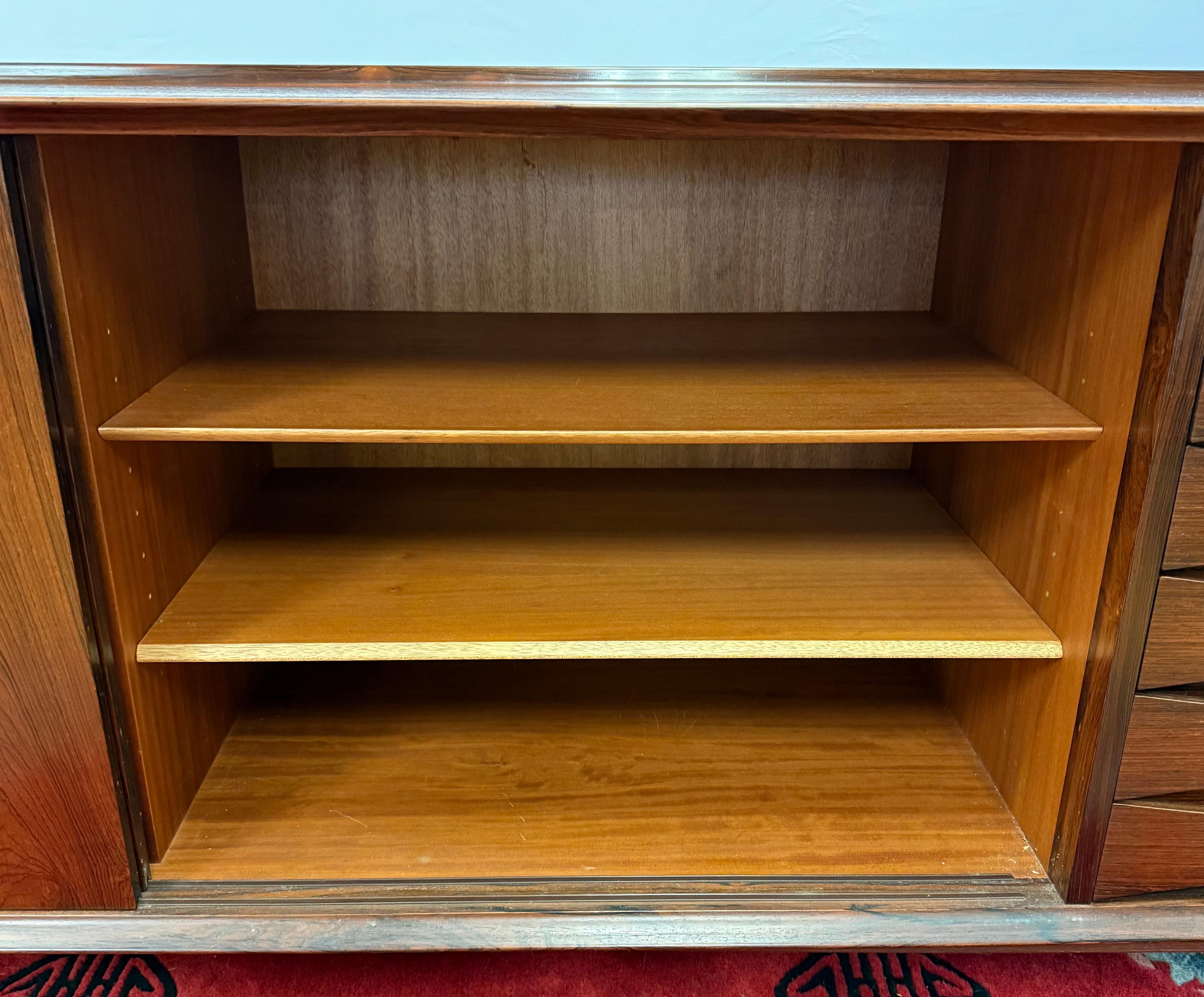 Arne Vodder Danish Modern Rosewood Credenza Sideboard Buffet Server Bar Cabinet 4