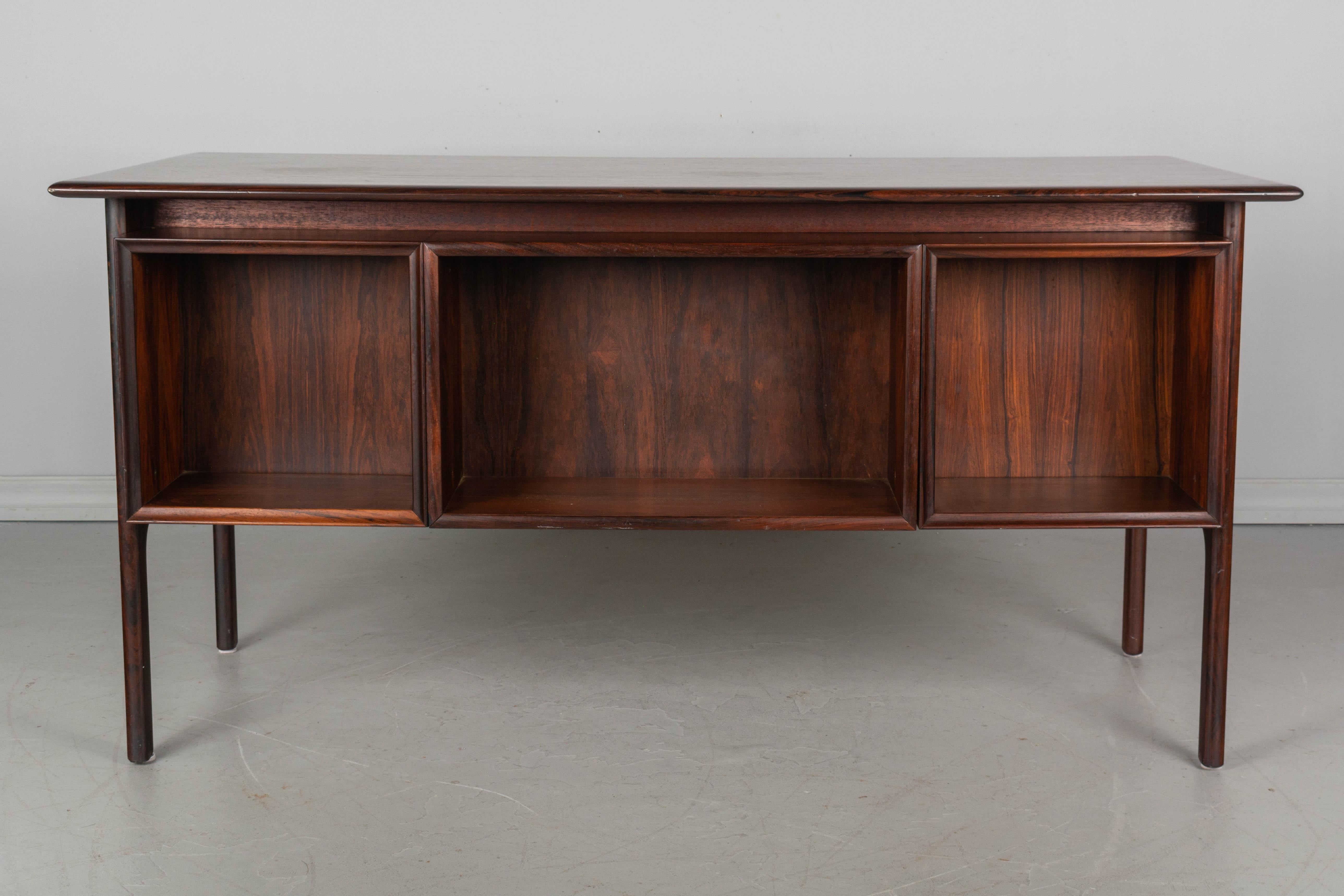 Midcentury Danish Modern Rosewood Desk by Arne Vodder 1