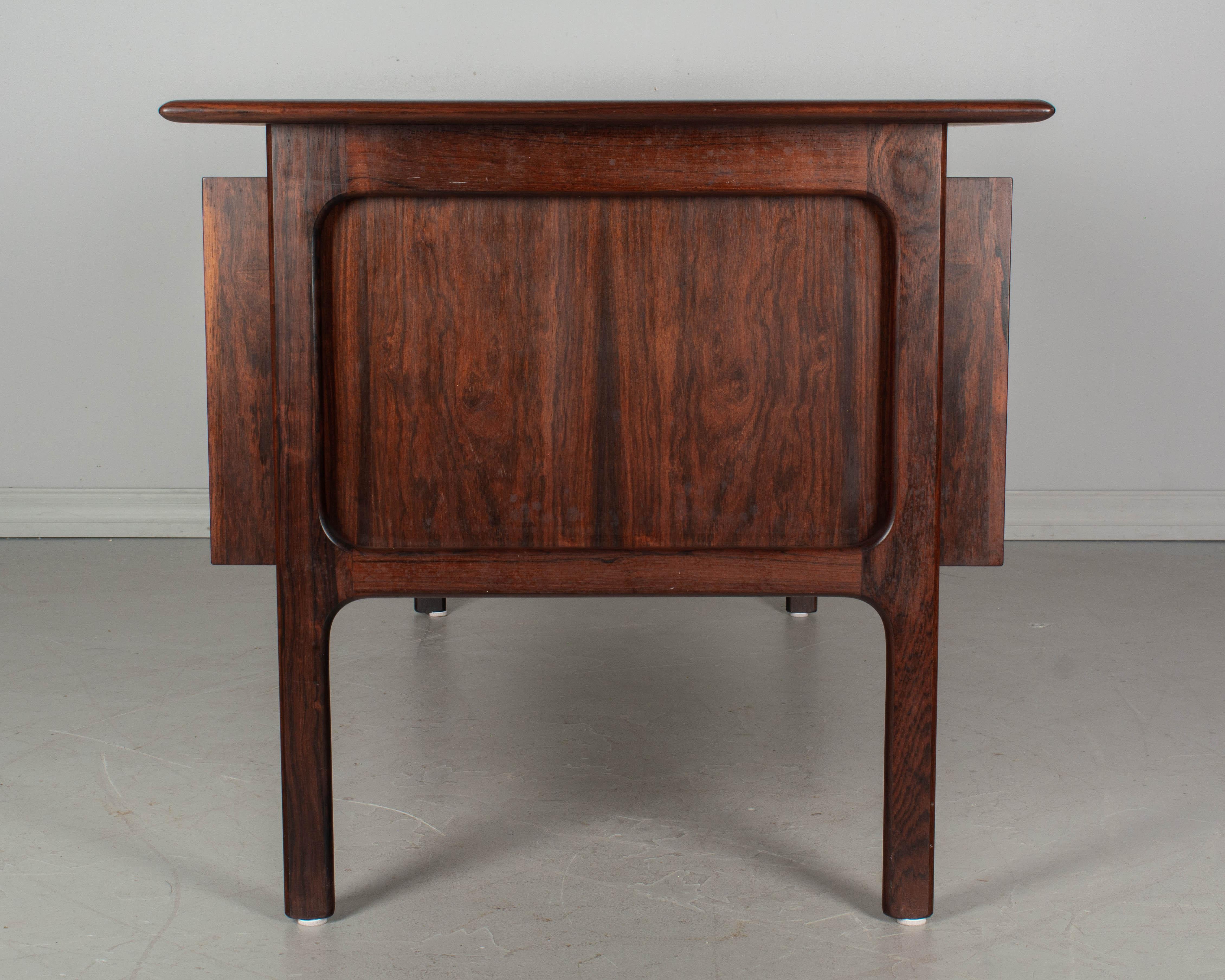 Midcentury Danish Modern Rosewood Desk by Arne Vodder 2