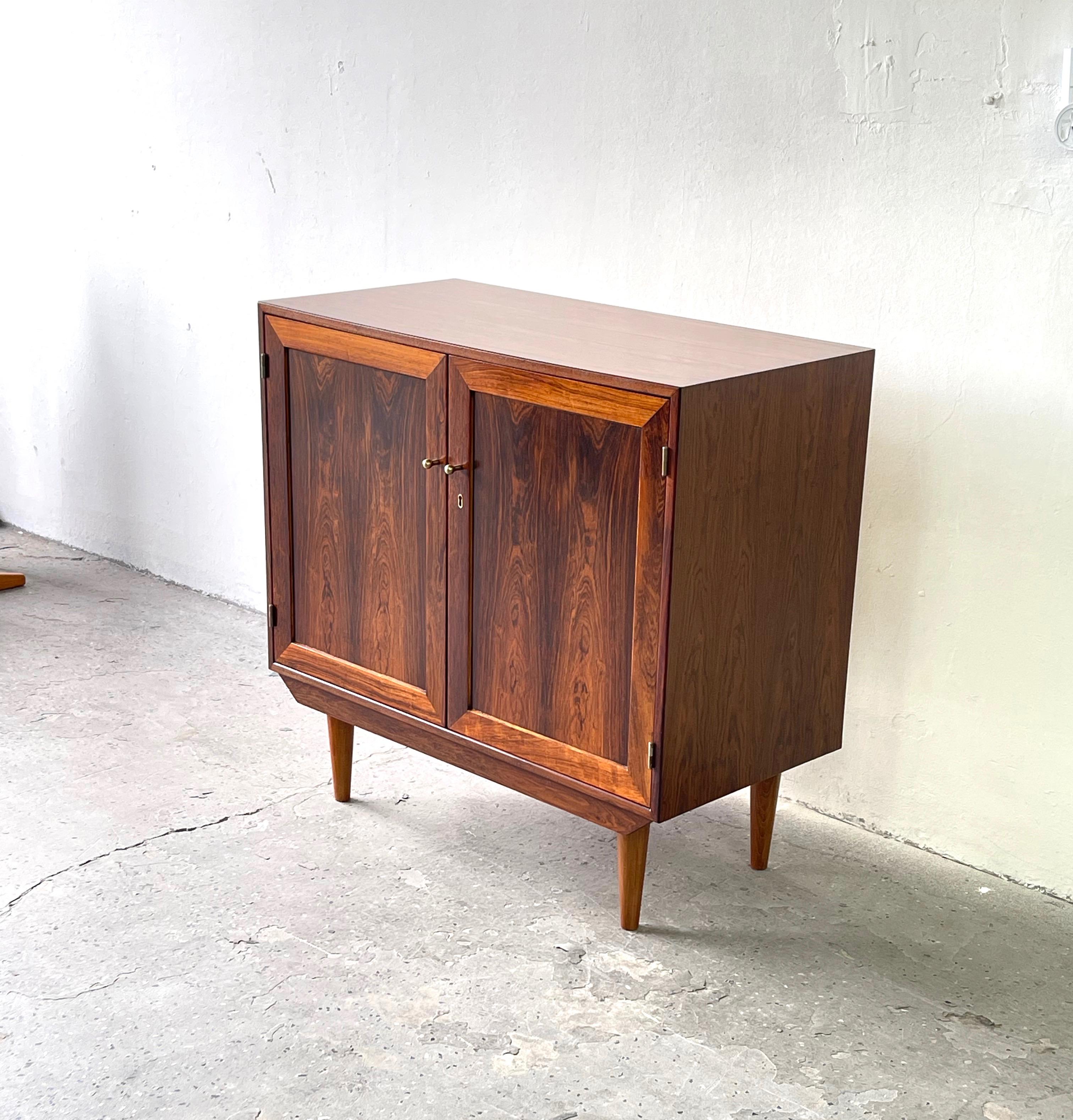 Mid Century Danish Modern Rosewood Entry Cabinet by Dyrlund #1 6