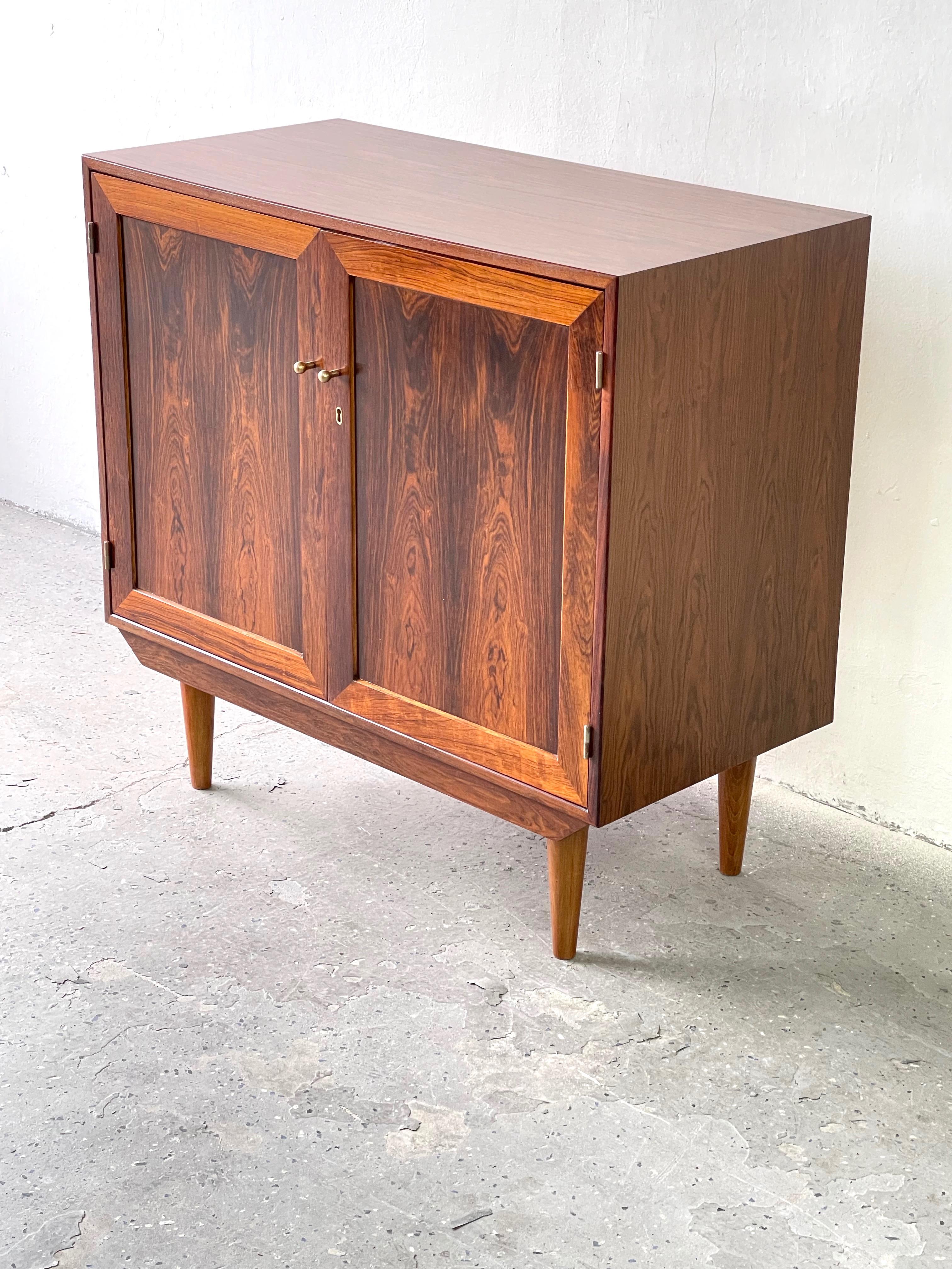 Mid Century Danish Modern Rosewood Entry Cabinet by Dyrlund #1 1